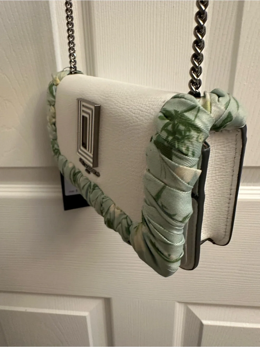 Karl Lagerfeld white leather